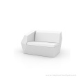 Outdoor Fiberglass FAZ Sectional Sofa In White